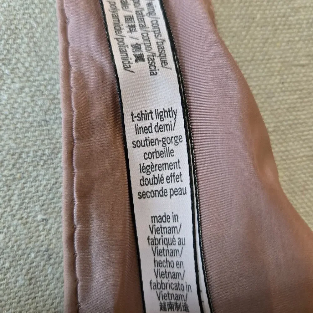 Victorias Secret T-Shirt Lightly Lined Demi Bra Pink Size 36D
